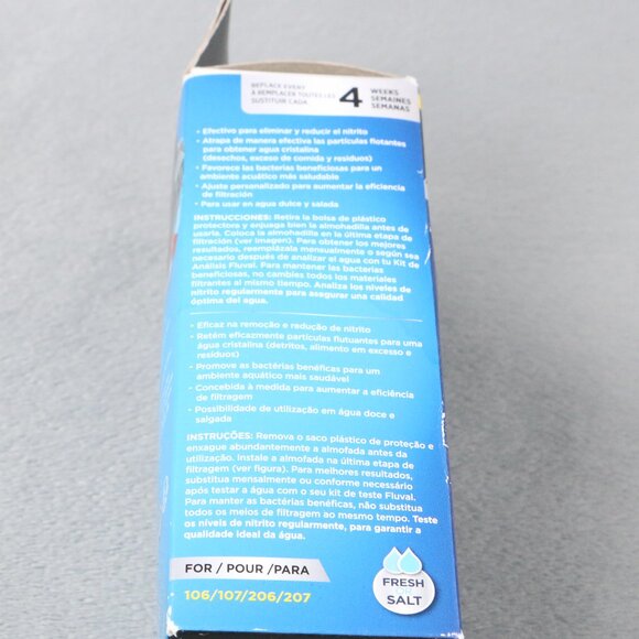 Fluval Nitrite Remover Filter Pad 3 Pack for 106/107 & 206/207 Aquarium Canister - Picture 11 of 12